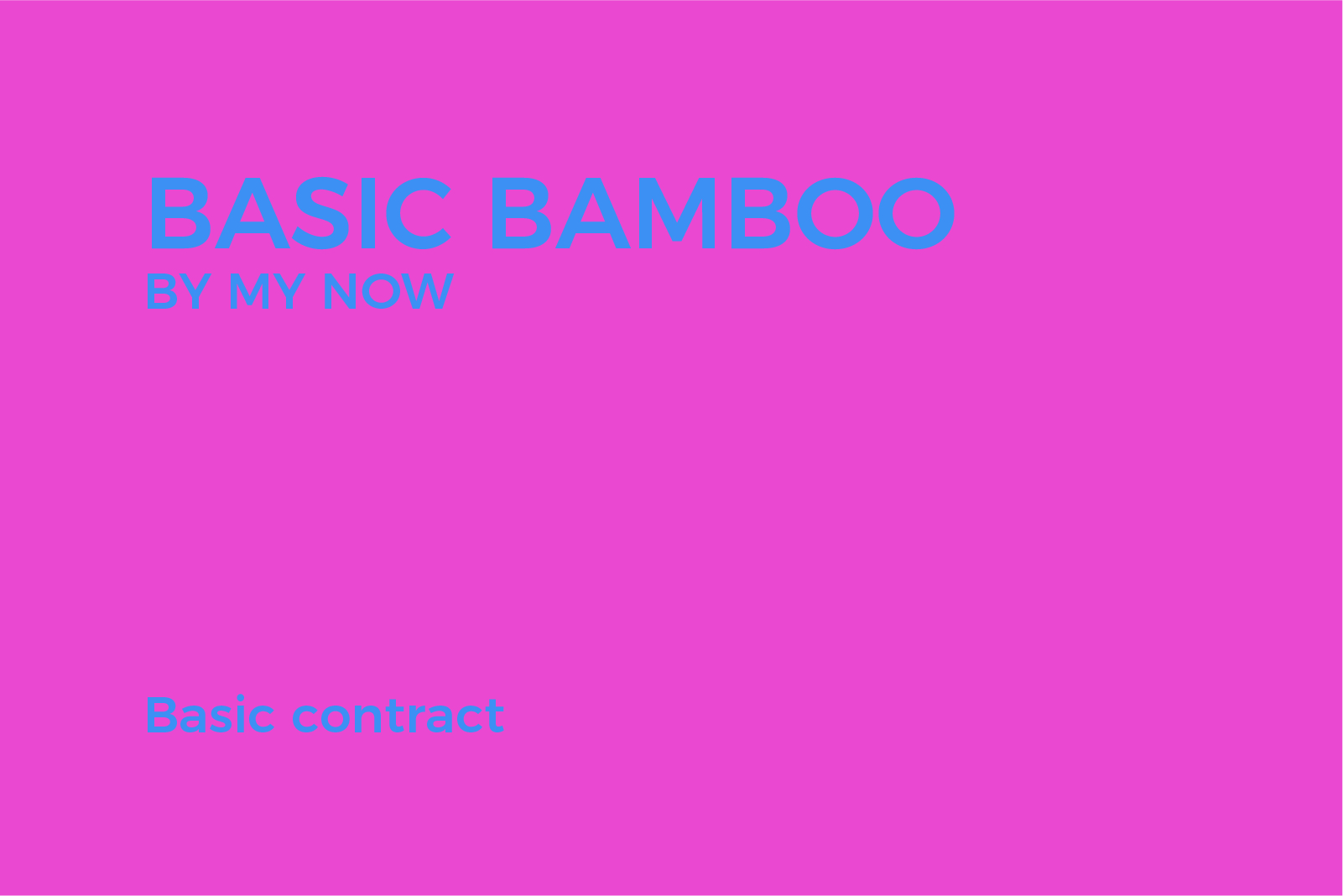 portada Basic Bamboo
